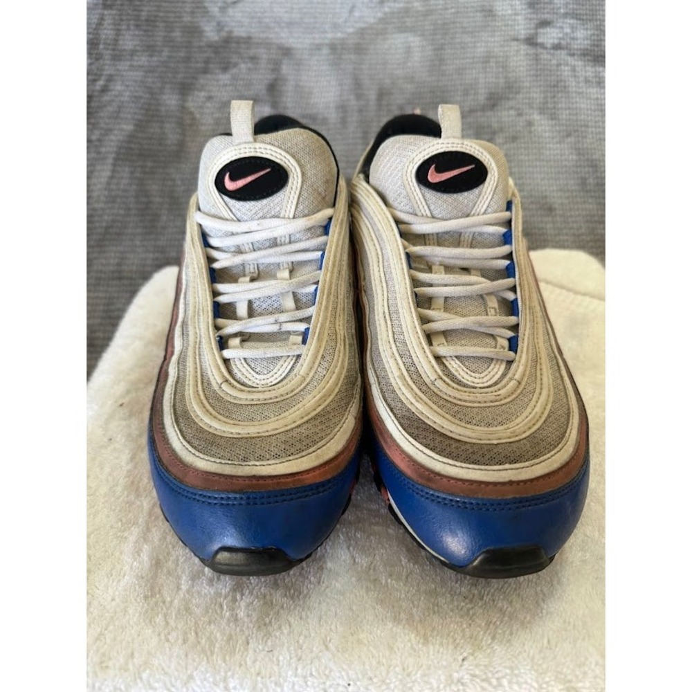 Nike‎ Air Max 97 White Blue Pink Mens Running Shoes 921826-107 Size 12